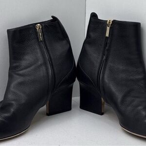 Jimmy Choo Black Leather Ankle Booties